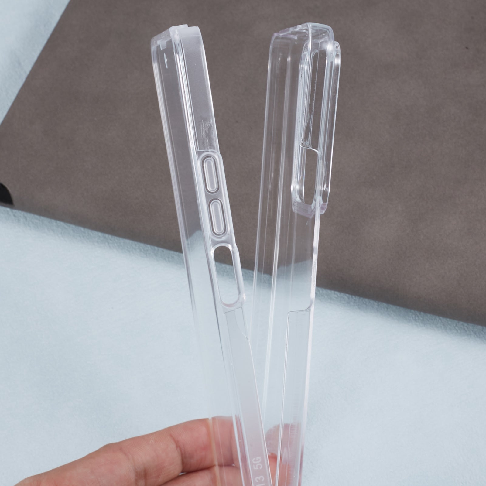 For Xiaomi Redmi Note 13 5G Clear Phone Cover Acrylic+TPU 360-Degree Full Coverage Case with PET Screen Film For Xiaomi Redmi Note 13 5G Clear Phone Cover Acrylic+TPU 360-Degree Full Coverage Case with PET Screen Film